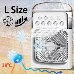 Air Conditioner Portable 3 in 1 Fan Mini Cooler Home House LED