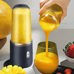 Multifunction Double Cup Juicer 400ml USB Rechargeable Portable Electric Juicer