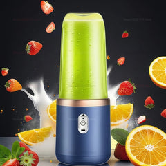 Multifunction Double Cup Juicer 400ml USB Rechargeable Portable Electric Juicer
