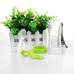 Infant Baby Silica Gel Bottle with a spoon newborn baby food supplement Rice Cereal Bottles Milk feeder