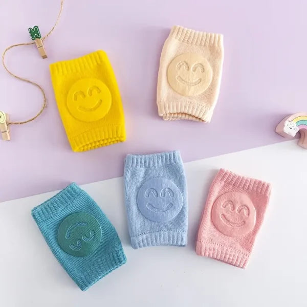 02 Pcs ( Pair ) – Soft & Protective Baby Knee Pads-Random Color
